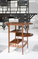E. W. Godwin Attributed, Aesthetic Movement Walnut Drop Leaf Work Table with Slides - Thumbnail 24