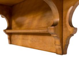 Collinson & Lock. An Aesthetic Movement Satin Walnut Breakfront Wall Cupboard - Thumbnail 16