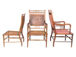 E. W. Godwin Attributed, Anglo-Japanese Walnut Spindle Back Armchair - Thumbnail 24