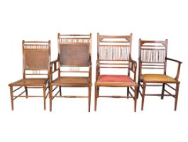 E. W. Godwin Attributed, Anglo-Japanese Walnut Spindle Back Armchair - Thumbnail 26