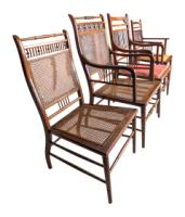 E. W. Godwin Attributed, Anglo-Japanese Walnut Spindle Back Armchair - Thumbnail 27