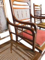 E. W. Godwin Attributed, Anglo-Japanese Walnut Spindle Back Armchair - Thumbnail 28