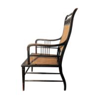 E. W. Godwin for William Watt. Aesthetic Movement Tall Back Ebonised Armchair - Thumbnail 19