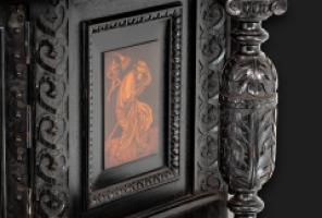 Daniel Cottier Attributed, Aesthetic Movement Oak Sideboard in the Queen Anne Style - Thumbnail 3