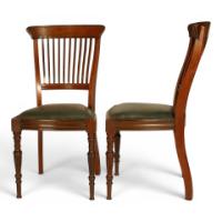 E. W. Godwin for James Peddle. A well designed pair of dining chairs - Thumbnail 1