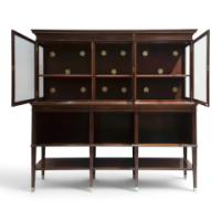 E. W. Godwin for Collinson & Lock. An eight leg Anglo-Japanese sideboard with brass sabots - Thumbnail 2