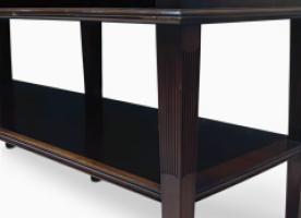 E. W. Godwin for Collinson & Lock. An eight leg Anglo-Japanese sideboard with brass sabots - Thumbnail 4