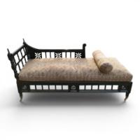 In the style of E. W. Godwin, Anglo-Japanese Ebonised Chaise Lounge or Day Bed - Thumbnail 1