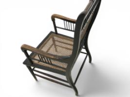 E. W. Godwin. An Anglo-Japanese Ebonised Beech and Caned Armchair - Thumbnail 16