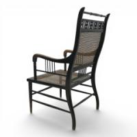 E. W. Godwin. An Anglo-Japanese Ebonised Beech and Caned Armchair - Thumbnail 10
