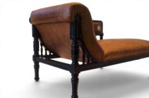 E. W. Godwin Attributed. Anglo-Japanese Ebonised Chaise Longue - Thumbnail 3