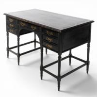 E. W. Godwin for Collinson & Lock. Aesthetic Movement Ebonised walnut desk - Thumbnail 3