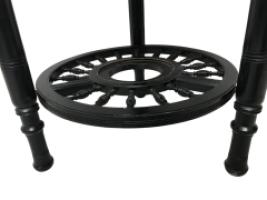 Rare Anglo-Japanese Side Table with the Original Royal Worcester Porcelain Plate - Thumbnail 6