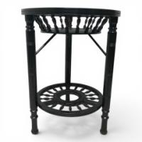 Rare Anglo-Japanese Side Table with the Original Royal Worcester Porcelain Plate - Thumbnail 5