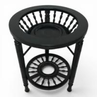 Rare Anglo-Japanese Side Table with the Original Royal Worcester Porcelain Plate - Thumbnail 8