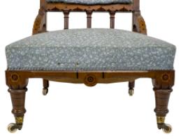John Pollard Seddon Attributed, probably for C. Seddon a Gothic Revival Nursing Chair - Thumbnail 11
