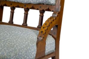 John Pollard Seddon Attributed, probably for C. Seddon a Gothic Revival Nursing Chair - Thumbnail 19