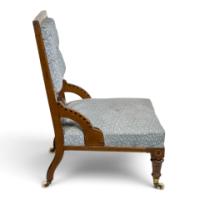 John Pollard Seddon Attributed, probably for C. Seddon a Gothic Revival Nursing Chair - Thumbnail 3
